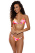 Luli Fama Retro Dream Seamless Wavy Ruched Back Tie Side Bottom